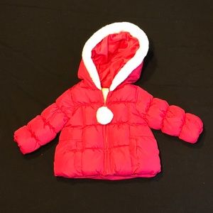 dark pink infant girl winter jacket